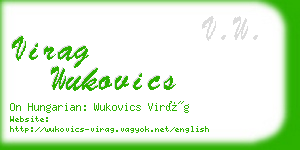 virag wukovics business card